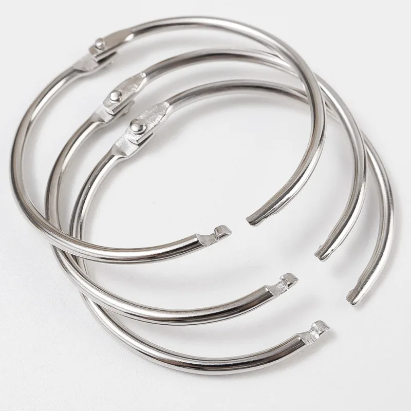 1-10PCS Metal Ring Binder Book Ring Photo Album Binding Ring for DIY Office Book Paper Open Loop Clasp Binding Supplies 38/50mm view 5
