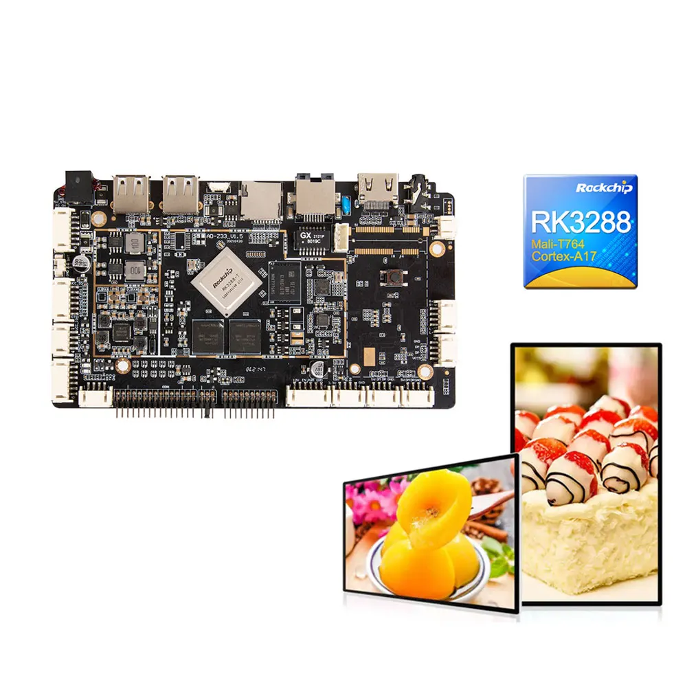 AD - Scheda Android Z33 RK3288 Scheda madre integrata con interfaccia LVDS EDP