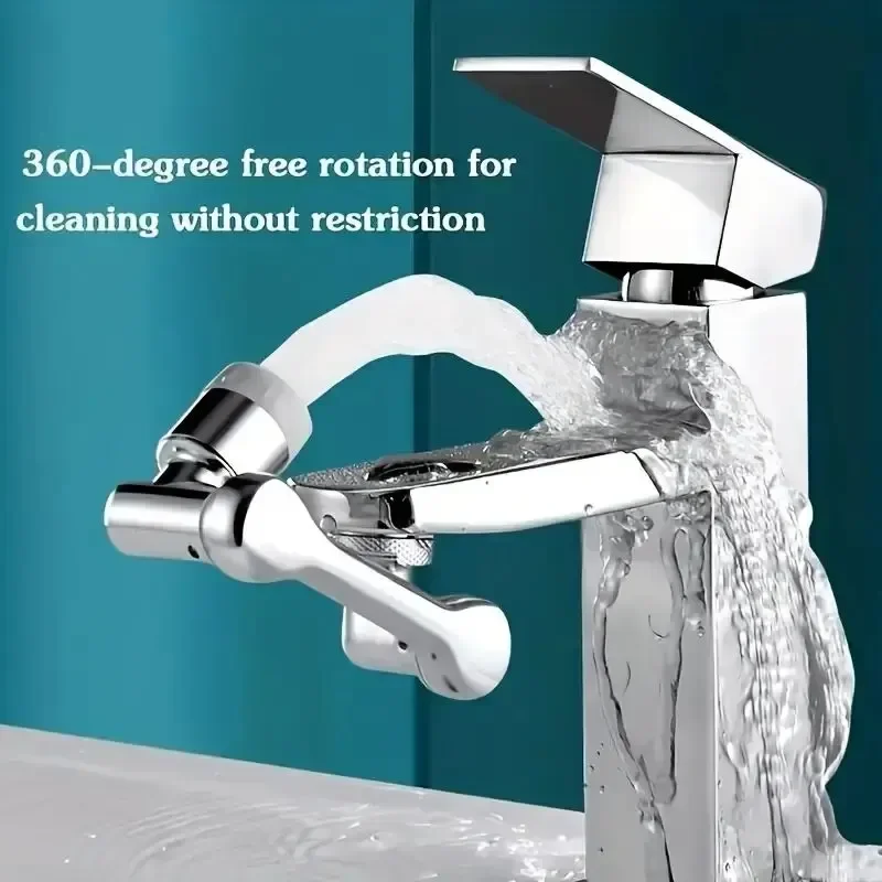 1 stücke Wasserhahn Extender, Legierung Roboterarm, 1080 ° drehbare Universal Wasserhahn Erweiterung, drehbarer Wasserhahn für Waschbecken