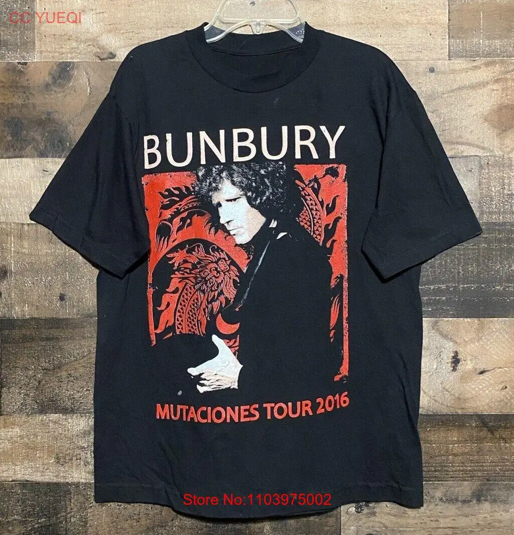 Enrique Bunbury 2016 Mutaciones Tour T-Shirt Size M