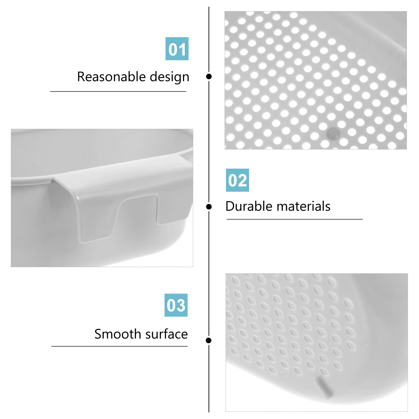 

2pcs Kitchen Sink Drain Basket Durable Space Saving Strainer For Fruit Cleaning Efficient Organizing Multi-Functional Mesh