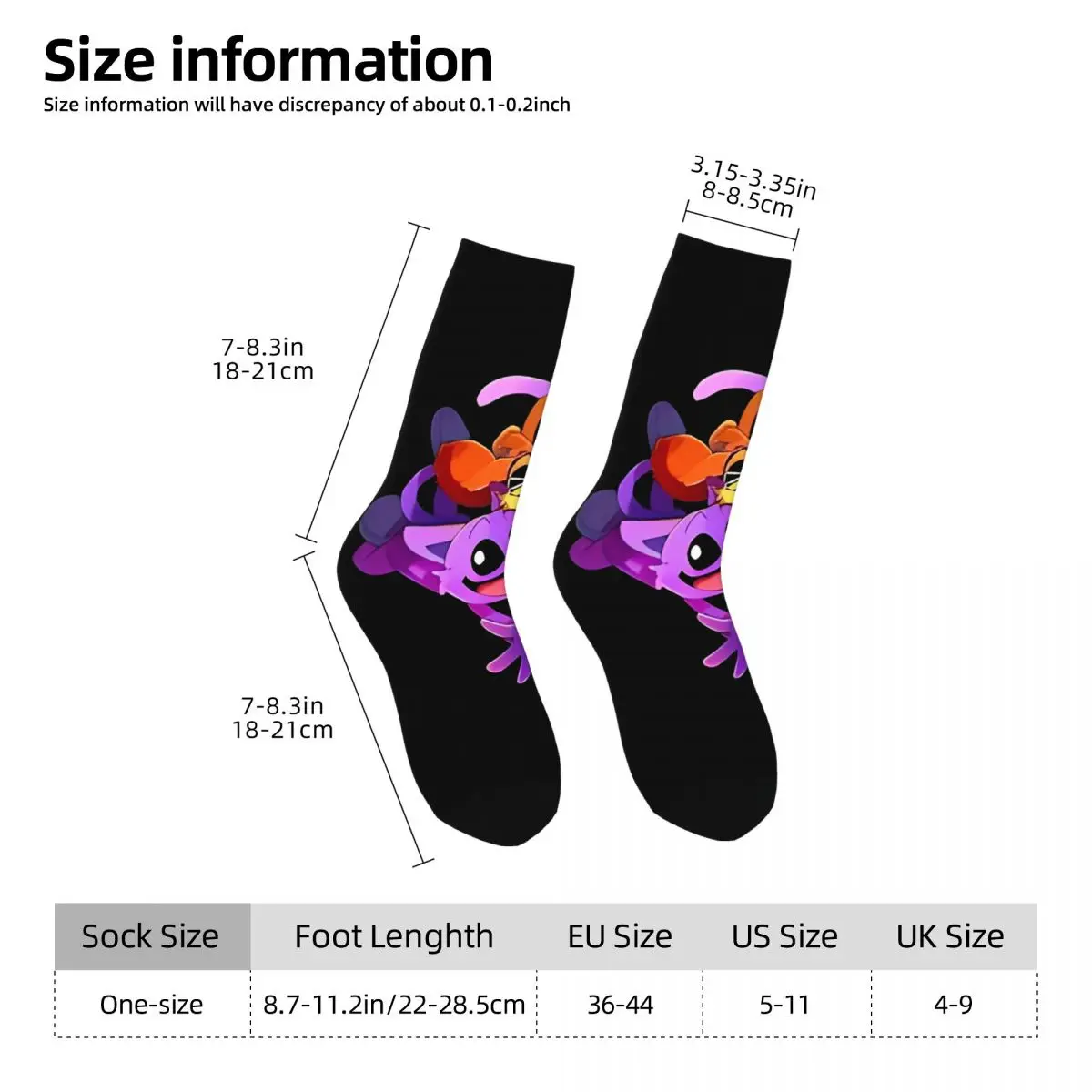 Smiling Critters Catnap Stockings Adults Men Socks High Quality Fashion Socks Spring Outdoor Anti Skid Printed Socks