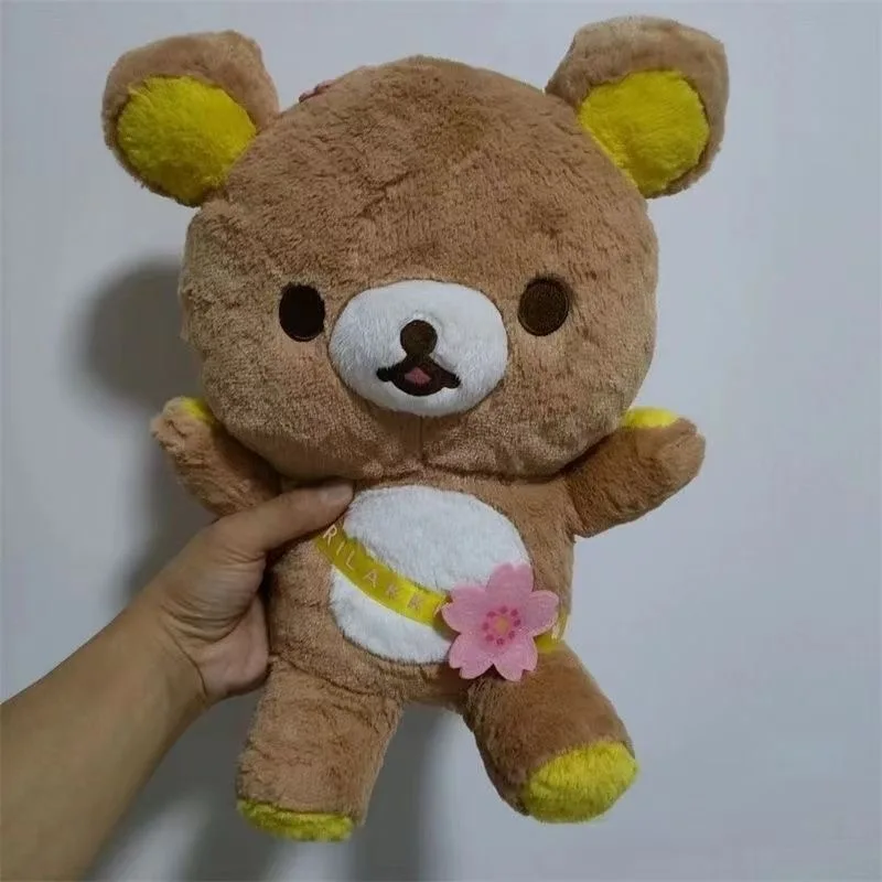 Kawaii Cherry blossom Rilakkuma Bear Kids Girls Plush 32CM Stuffed Toys For Children Christmas Gifts