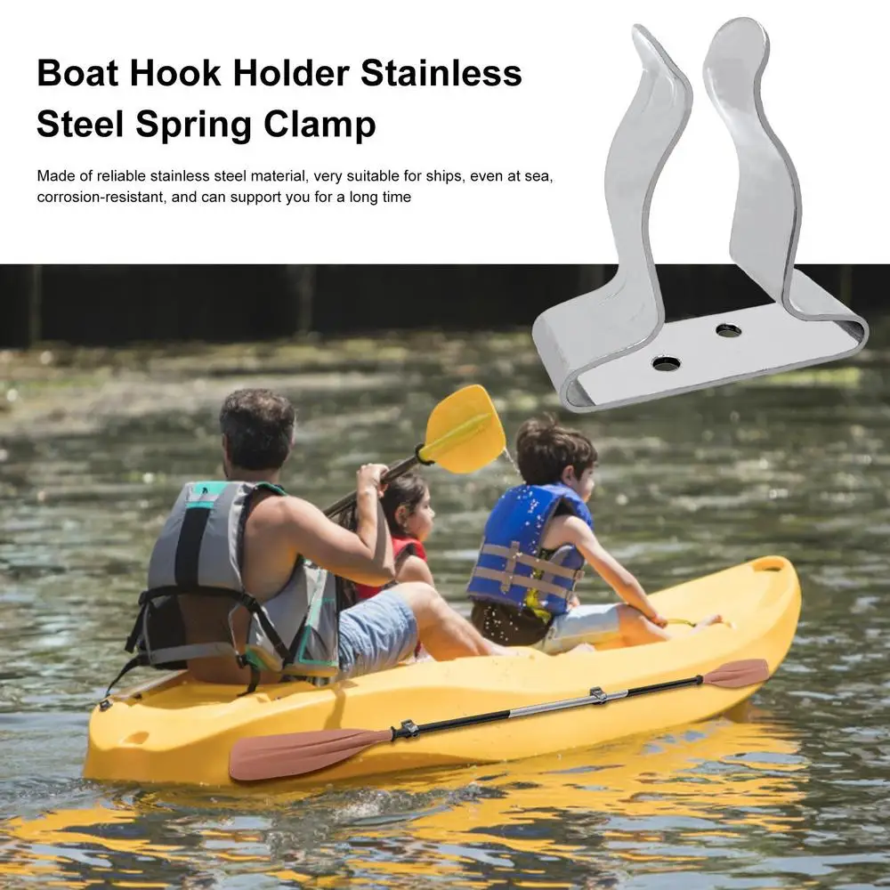 Marine Fixture Stainless Steel 304 Paddle Fixed Bracket Spring Clamp Marine Yacht RV Hardware Accessories