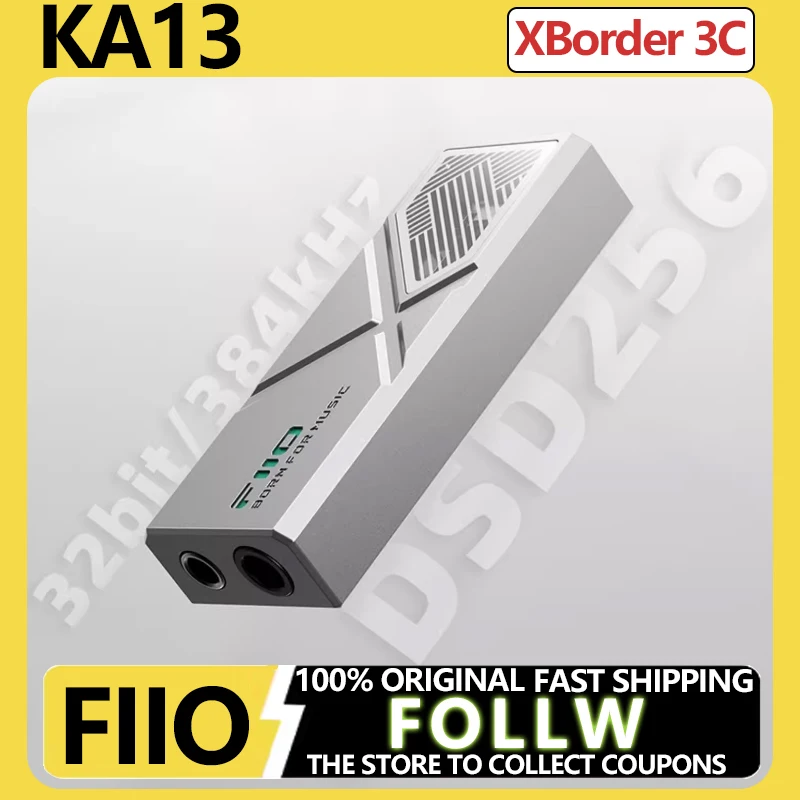 FiiO KA13 USB ЦАП AMP Мини Настольный режим CS43131 SGM8262 Усилитель для наушников Hi-Res Audio 3,5 мм 4,4 мм 550 МВт Выходная мощность Портативный