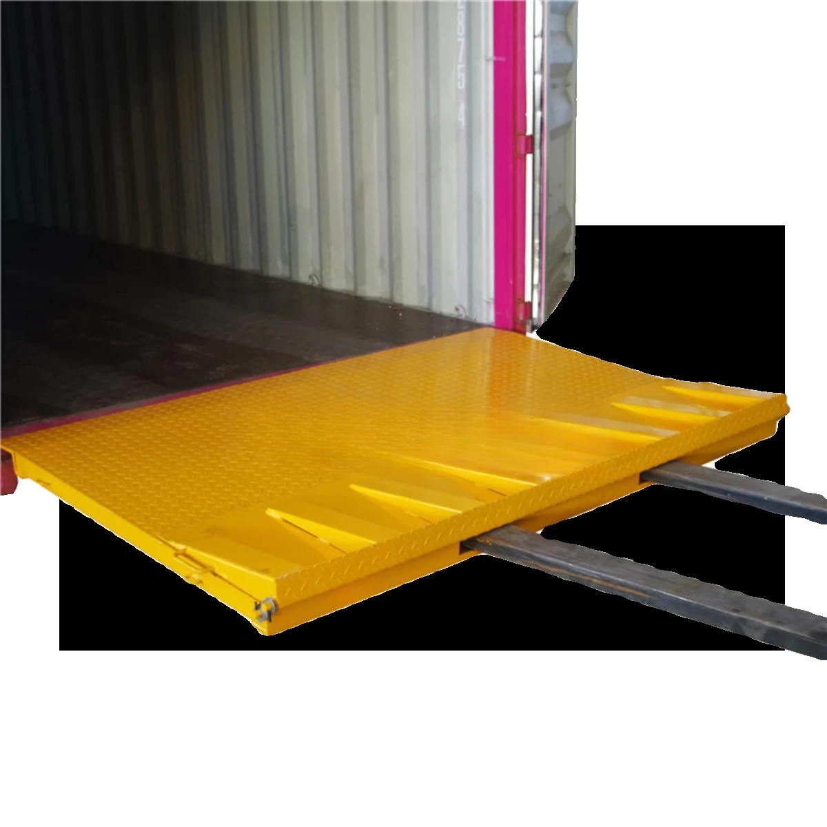 Container ramp plate Foldable forklift loading container ramp platform