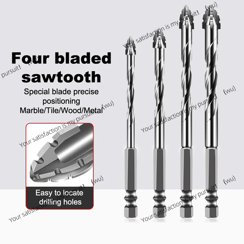 7 pieces/set Plastic tile ceramic glass concrete tungsten steel saw tooth drill set