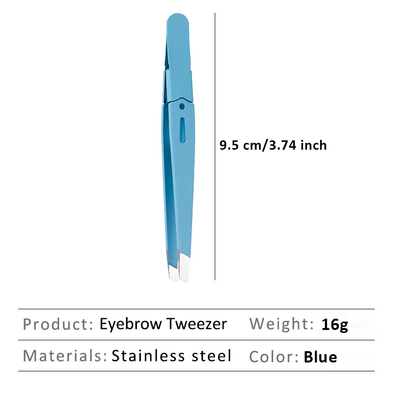 プロの眉毛ピンセットステンレス鋼脱毛クリップまつげエクステンションピンセットメイク美容カラフルな