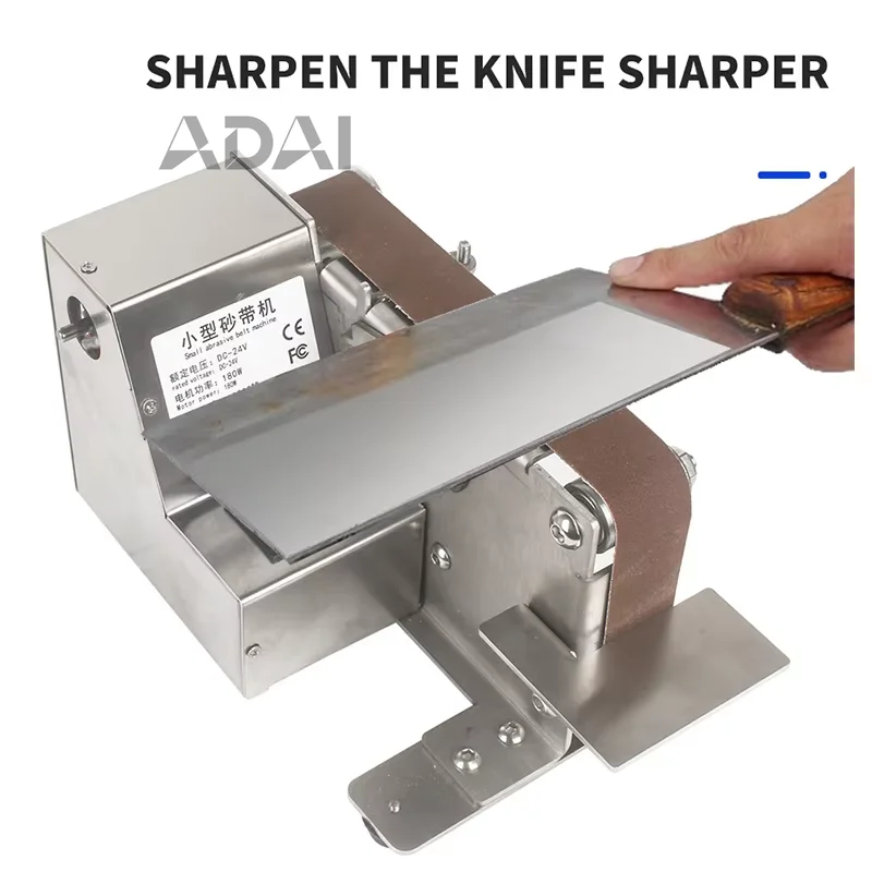 

Мини-электрическая шлифовальная машина для заточки и шлифования, оснащенная ленточной шлифовальной машиной с регулируемой скоростью, 220 В.