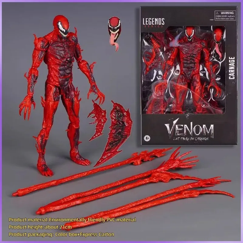 

New 21cm Venom Slaughter Joint Action Figure Model Desktop Ornaments For Friends gifts Boxed Figure Wholesale