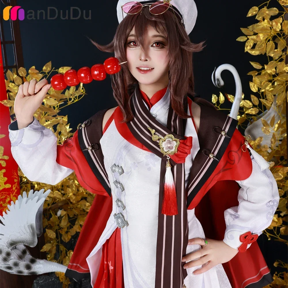 

GenshinImpact Hu Tao Cosplay Costume Role Play Comic Con Dress Hallowmas Party Wigs Animation Prop