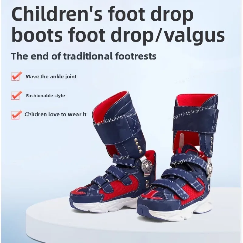 Kids AFO Orthopedic Shoes for Cerebral Palsy, Physiotherapy Corrective Footwear, Boys Girls Size 23-37