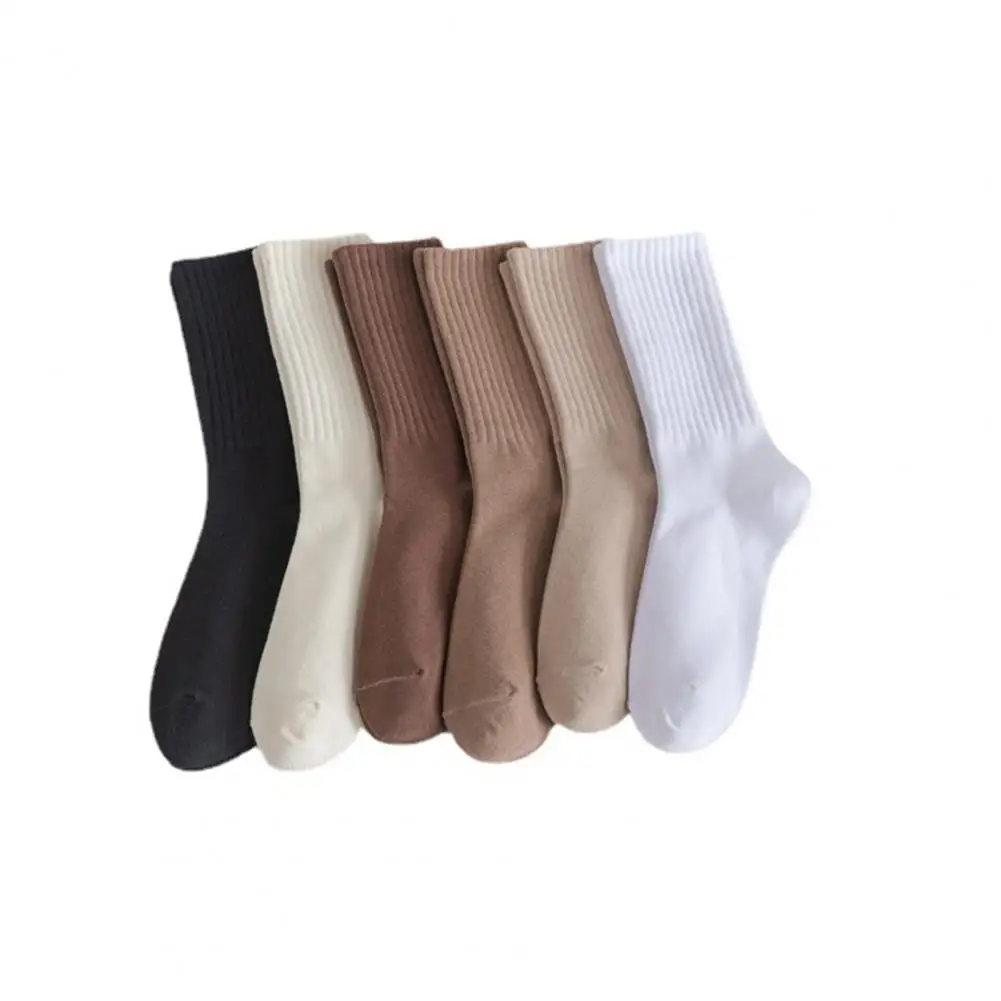 High Elastic Socks Women's Cotton Calf Socks High Elasticity Anti-slip Breathable Sports Socks for Soft Sweat-absorbent