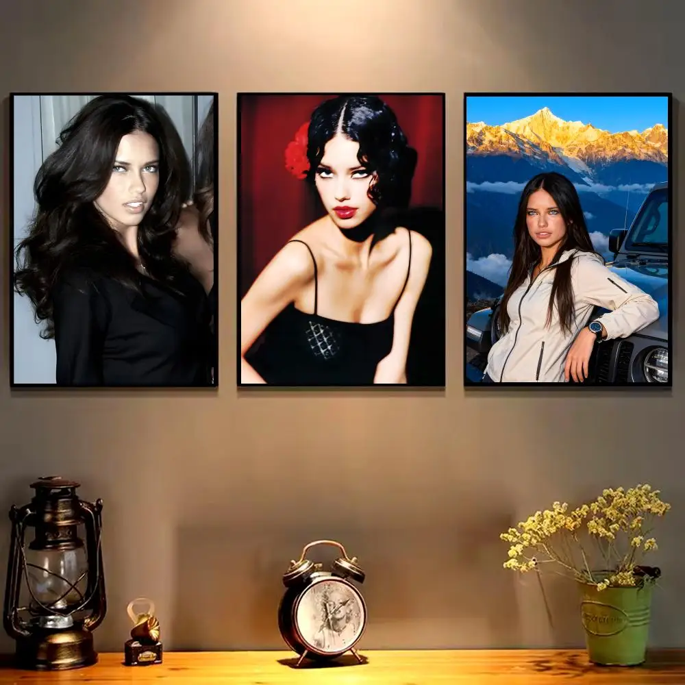 Supermodel A-adriana lima Poster HD art sticky wall waterproof home living room bedroom bar aesthetic decoration