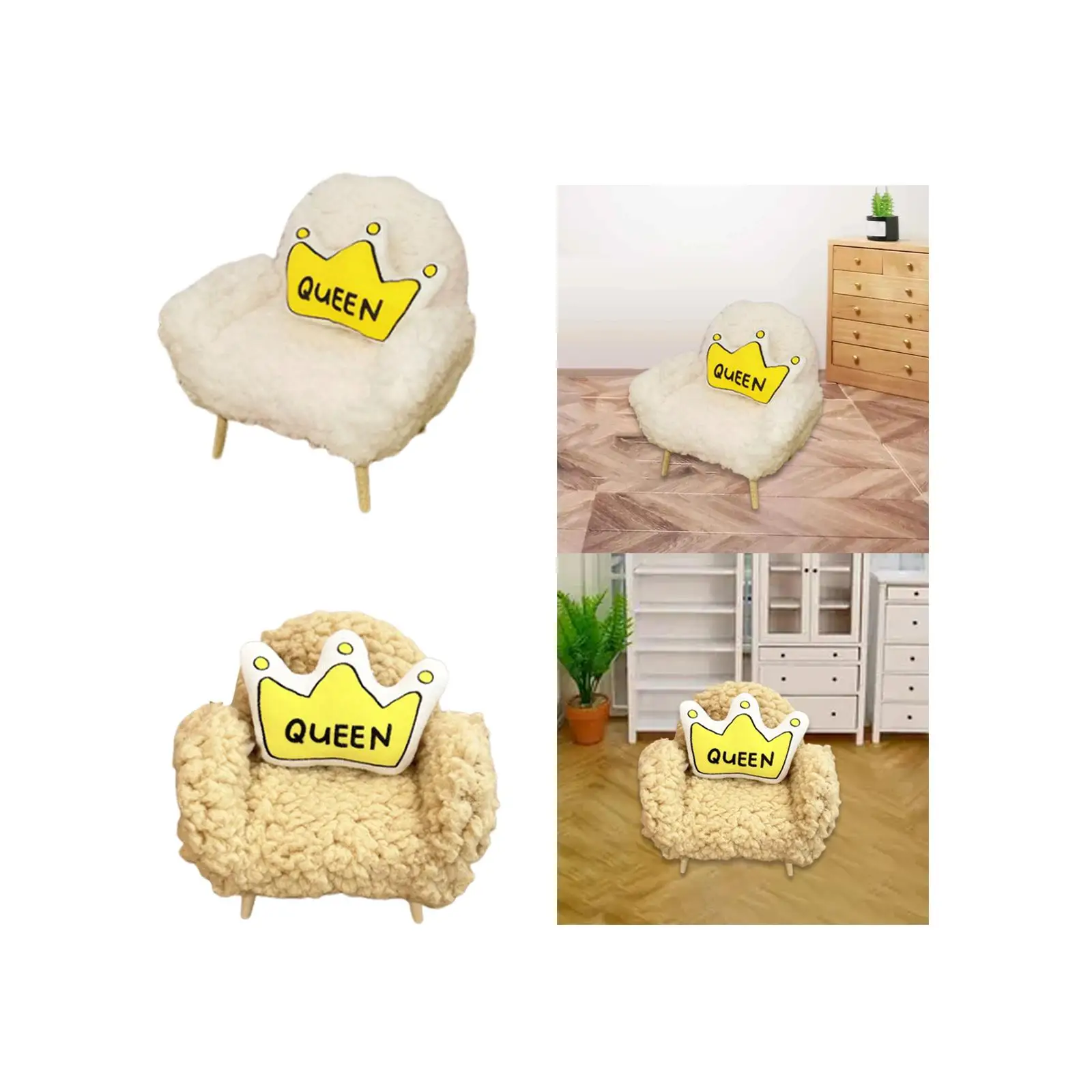 1/12 Poppenhuis Bank Miniatuur Scène Simulatie DIY Decor Fantasiespel Props voor