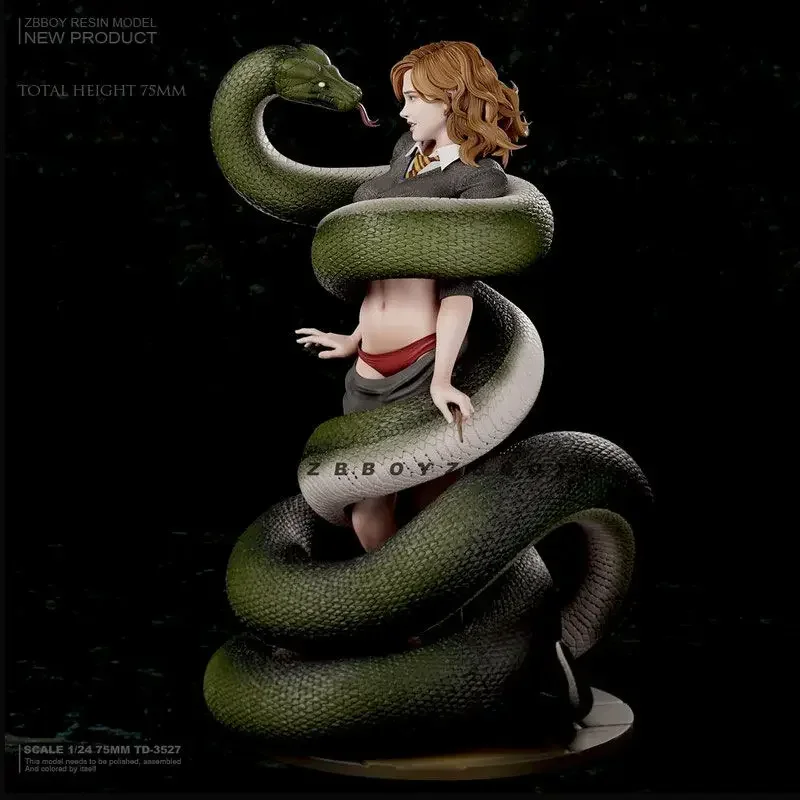 

75mm Magic Girl And Python Resin Hand Soldier White Model TD-3527