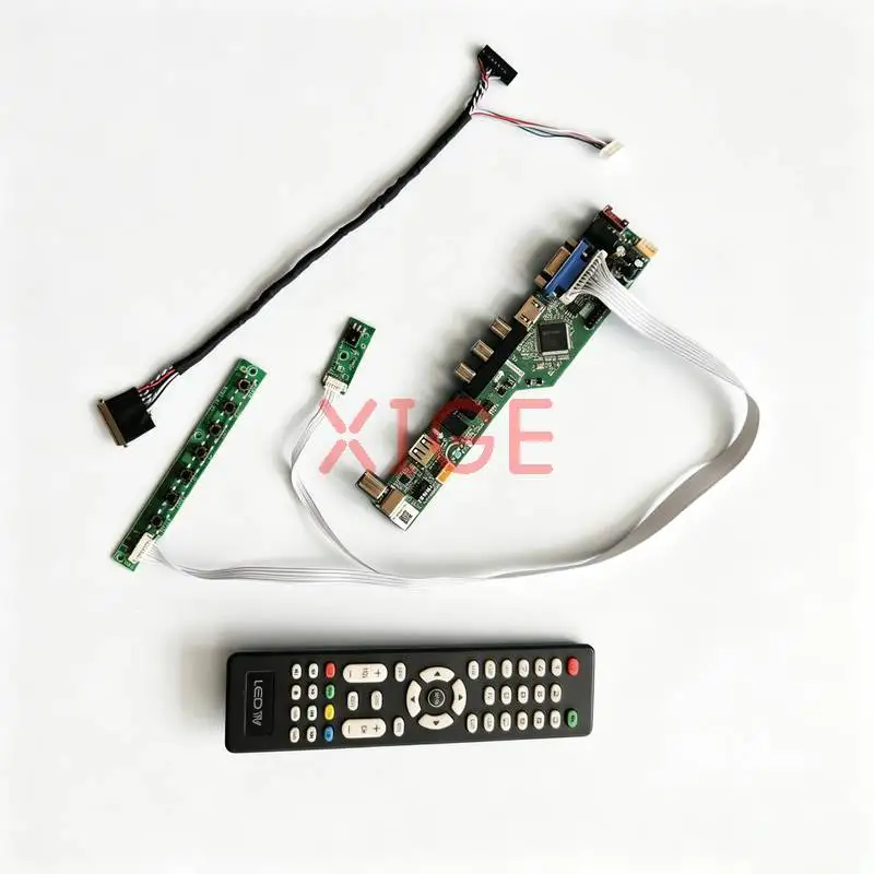 Controller Board Fit N184HGE N184H6 LTN184HT05 N164HGE 40-Pin LVDS 1920x1080 HDMI+VGA+AV+USB 1920*1080 Laptops Monitor Panel Kit