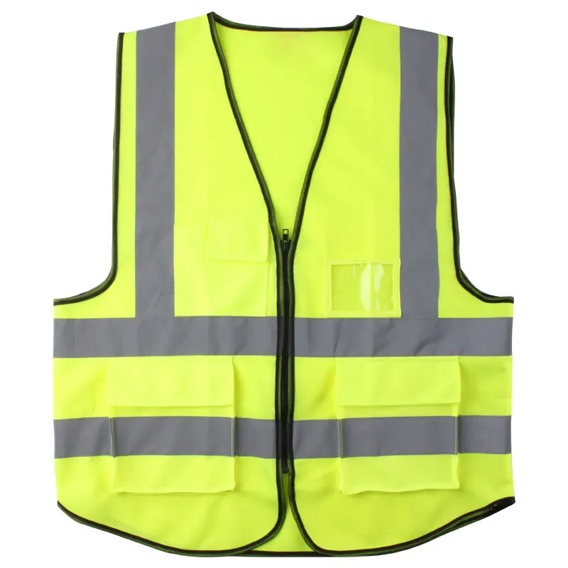 CK TECH High Visibility Reflective Safety Vest With Reflective Strips Construction Work Vest Traffic Police Miners Workwear