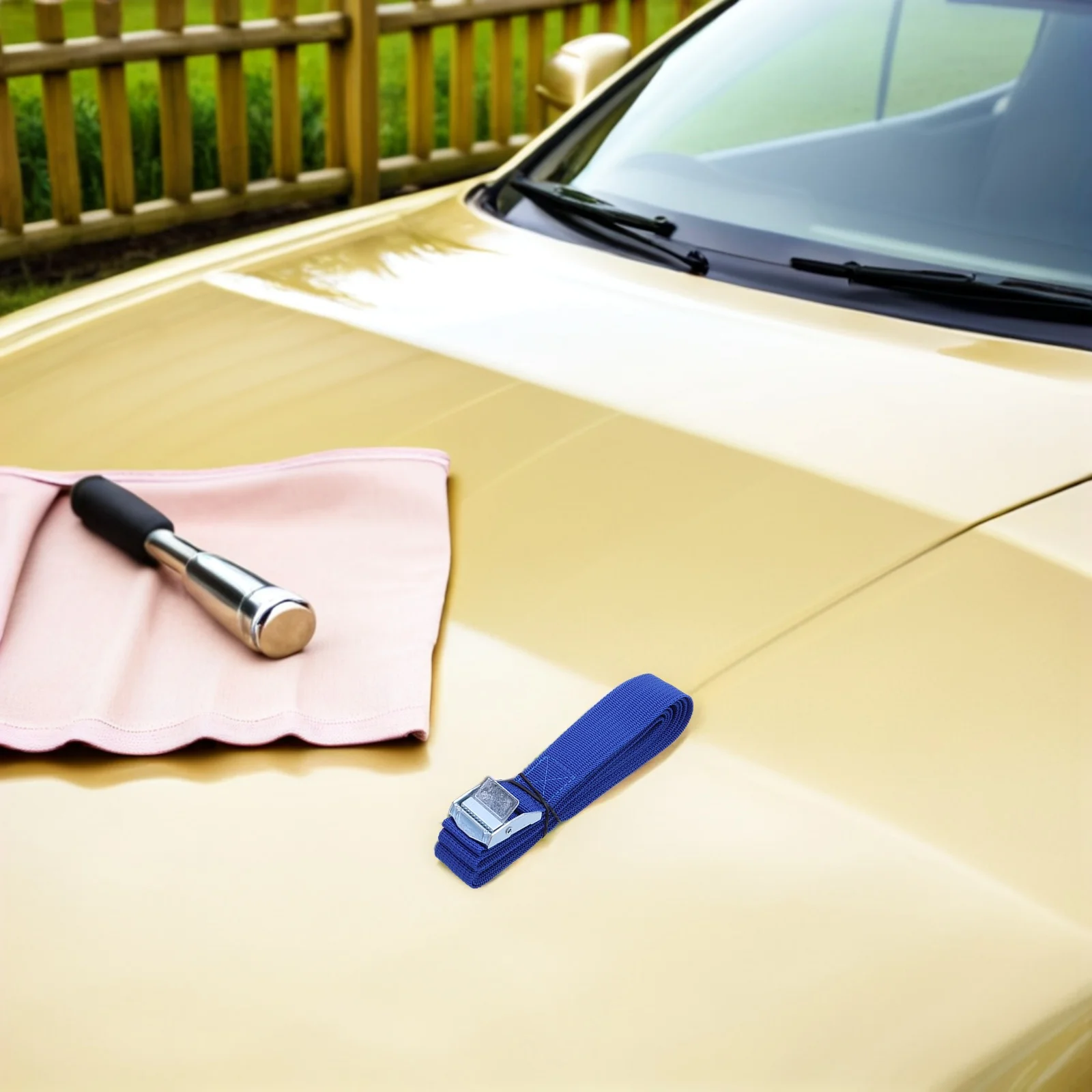 

6pcs Cargo Straps Lashing Buckles Roof Carrier Luggage Tying Down Heavy Duty Anti Slip Straps Secure Kayak Surfboard Car Travel