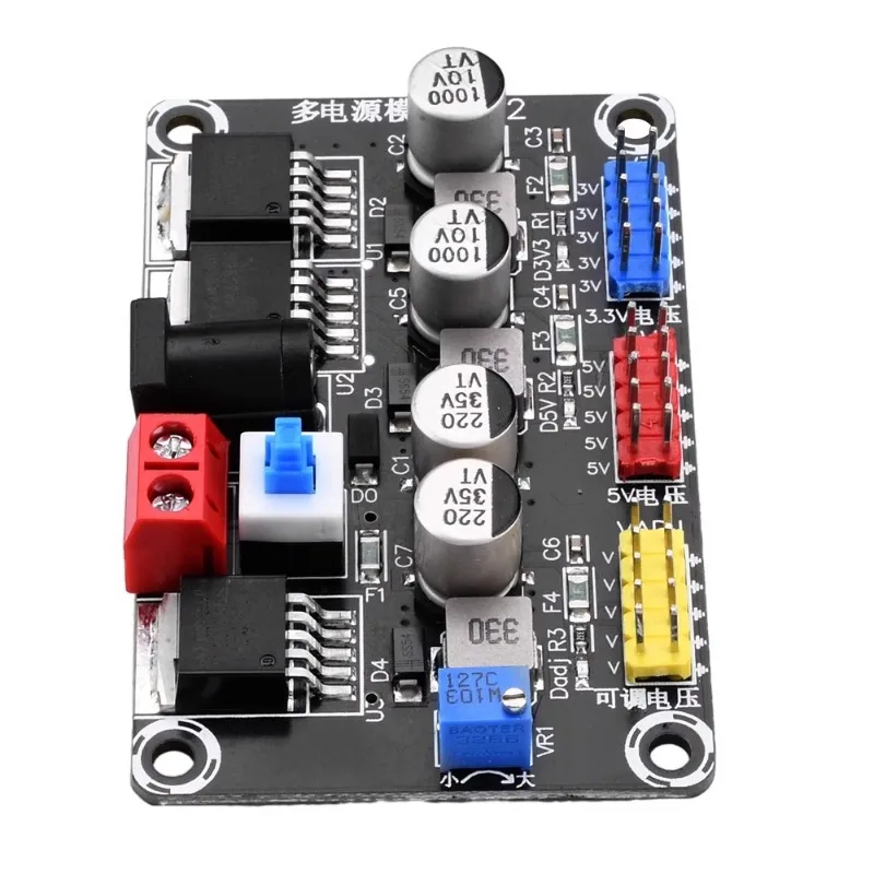 DC7-25 To DC3.3V/5V LM2596 Adjustable Buck Module Voltage Regulator Power Module Intelligent Vehicle Experiment