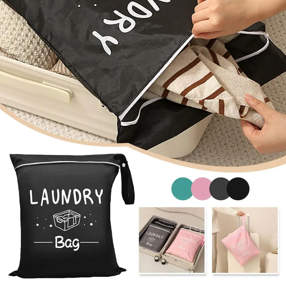Multiple colors available, multifunctional travel storage | Polyester laundry storage bag, zipper closure, portable and foldable