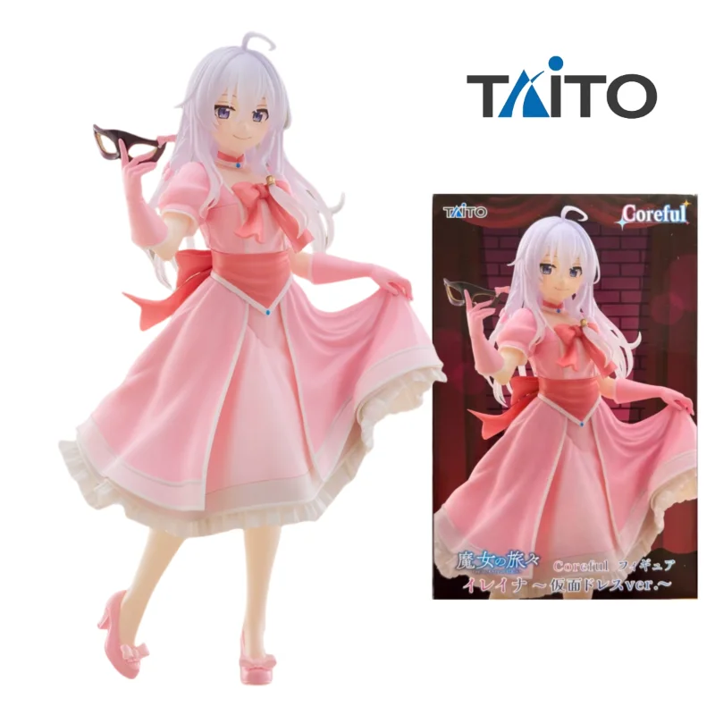 มีสินค้าในสต็อก ของแท้จาก Taito Coreful Wandering Witch: The Journey of Elaina ‌   โมเดลตุ๊กตาอนิเมะมาสเคอเรดสำหรับตกแต่งโต๊ะทำงาน