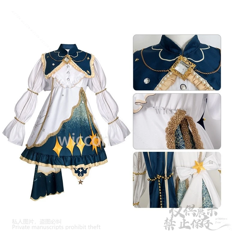 أزياء رين التأثيرية لمشروع PJSk مرحلة سيكاي الملونة! الفالس ملابس تنكرية Y2K أنثى تأثيري لوليت حفلة الهالوين الجديدة