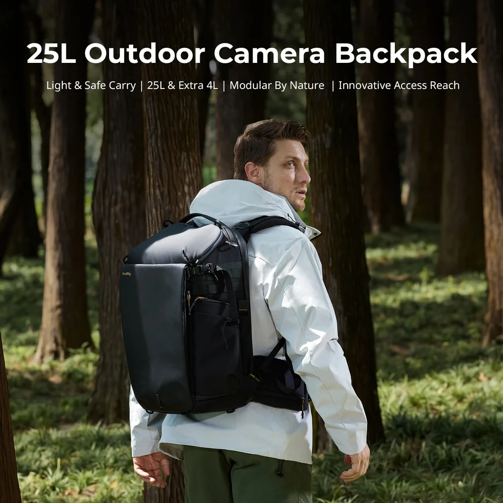 Smallrig Shoulder Photography Bag Travel Series 25L Storage Bag DSLR Camera Accessories Backpack Hiking 6521