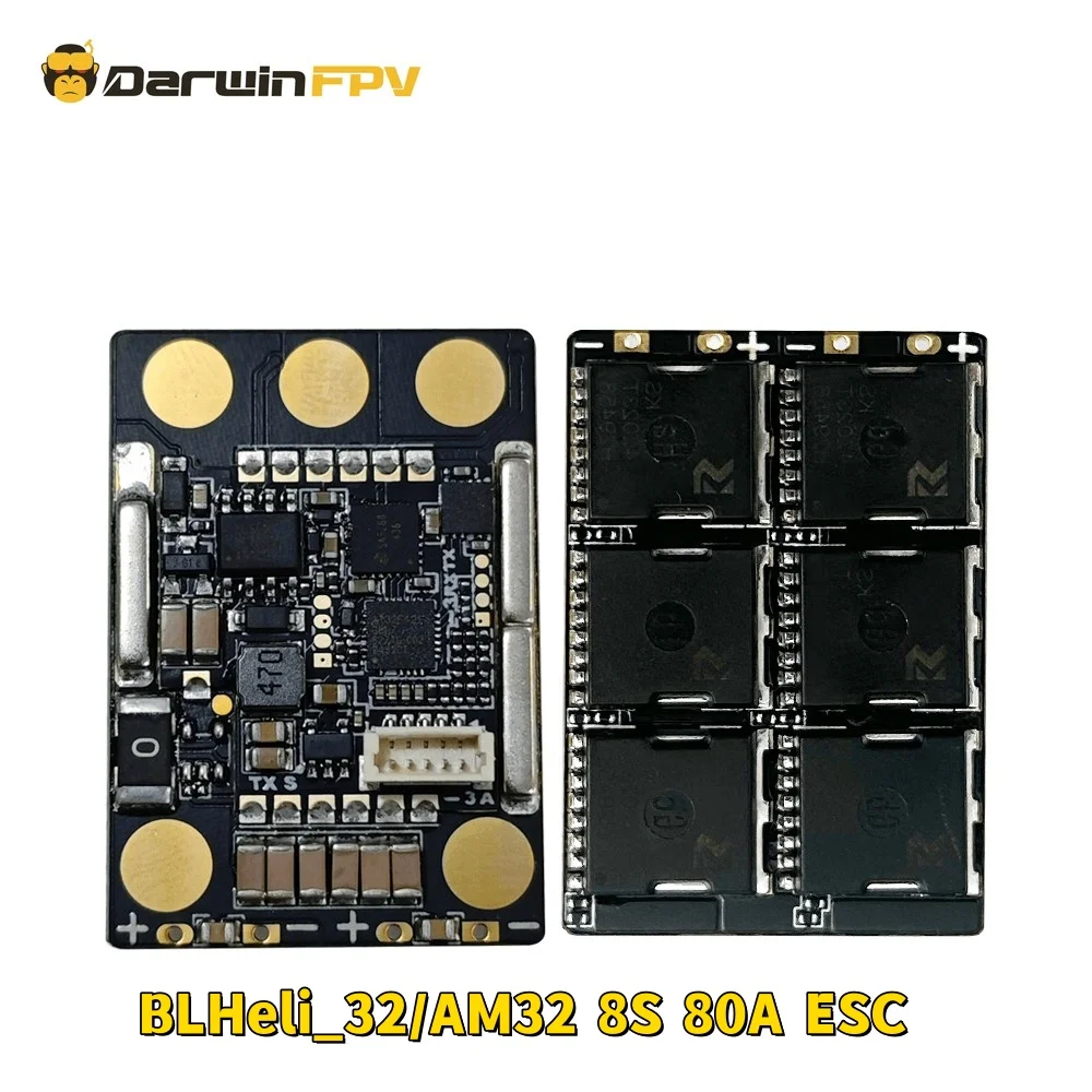 

DarwinFPV 'Cement' Ultra-Durable Waterproof ESC BLHeli_32 AM32 80A 8S 12S for RC FPV Drones