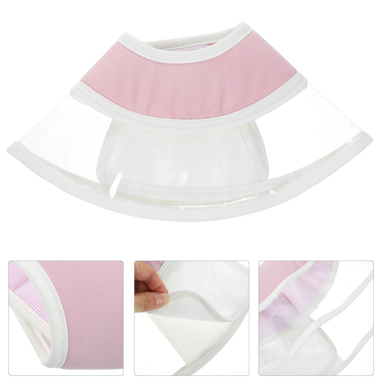 طوق استعادة القطط، مخروط جراحي قابل للتنفس ومضاد لللعق للحيوانات الأليفة، حماية من الجروح بعد العملية، خفيف الوزن ومريح