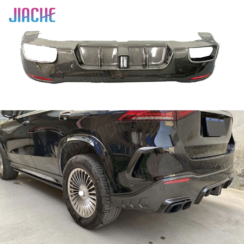 

Dry Carbon Fiber Rear Lip Diffuser Spoiler For Mercedes Benz GLE Class W167 GLE53 AMG SUV 2020+ Rear Bumper Spoiler Diffuser