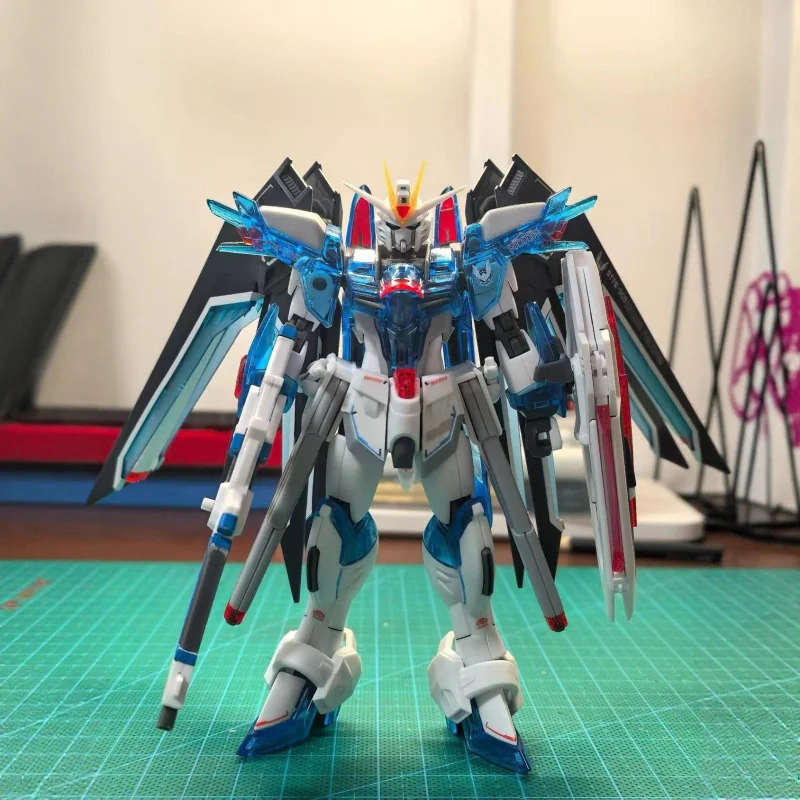 

Модель-конструктор Gundam XFS-HG, цветная прозрачная версия, масштаб 1/144 — автоматическая сборка с эффектом полета, с наклейками-слайдерами и стендом
