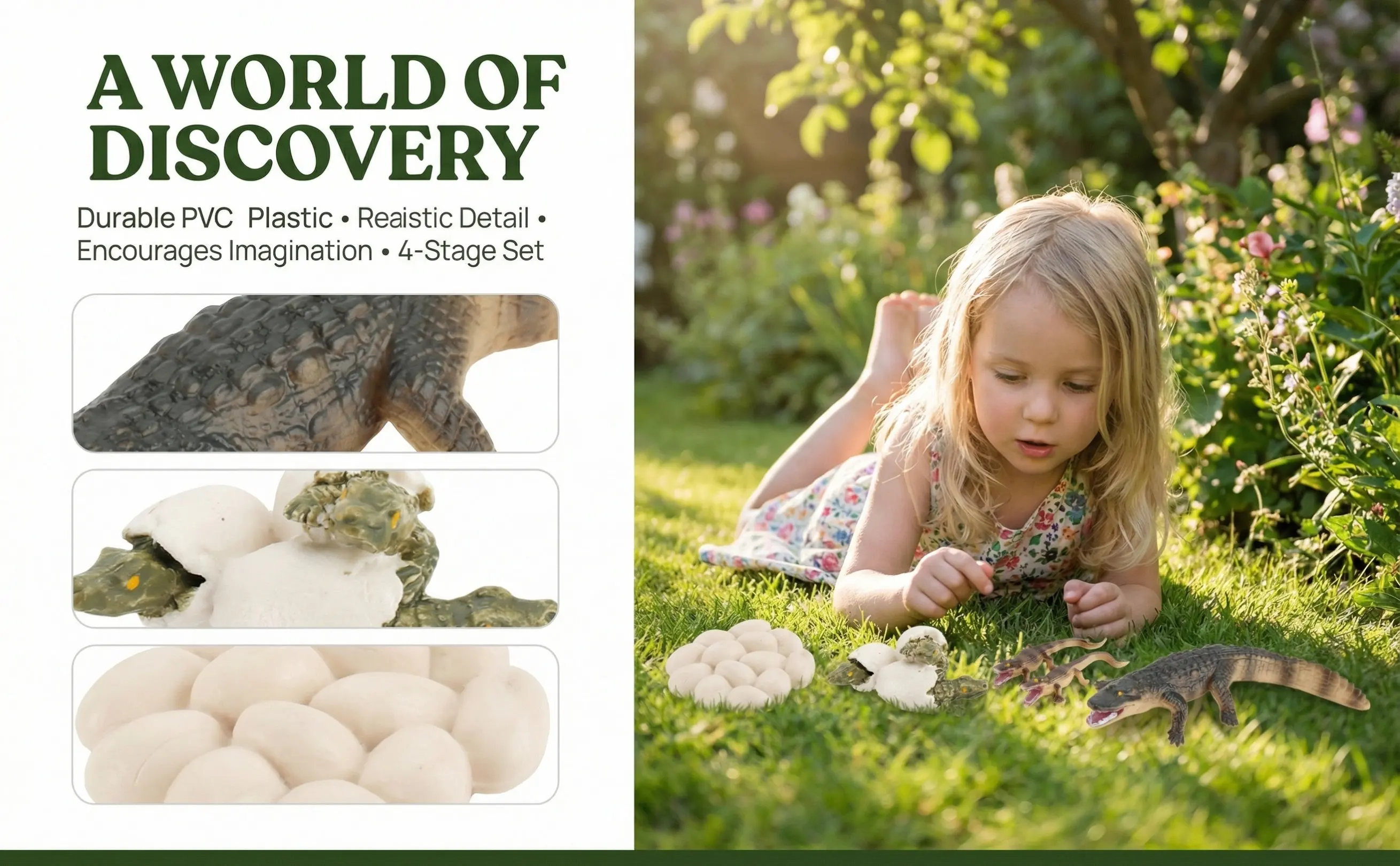 1Set Growth Educational Plaything Simulation Plastic Animal Learning Aid Realistic Photo Prop Kids Classroom Teaching