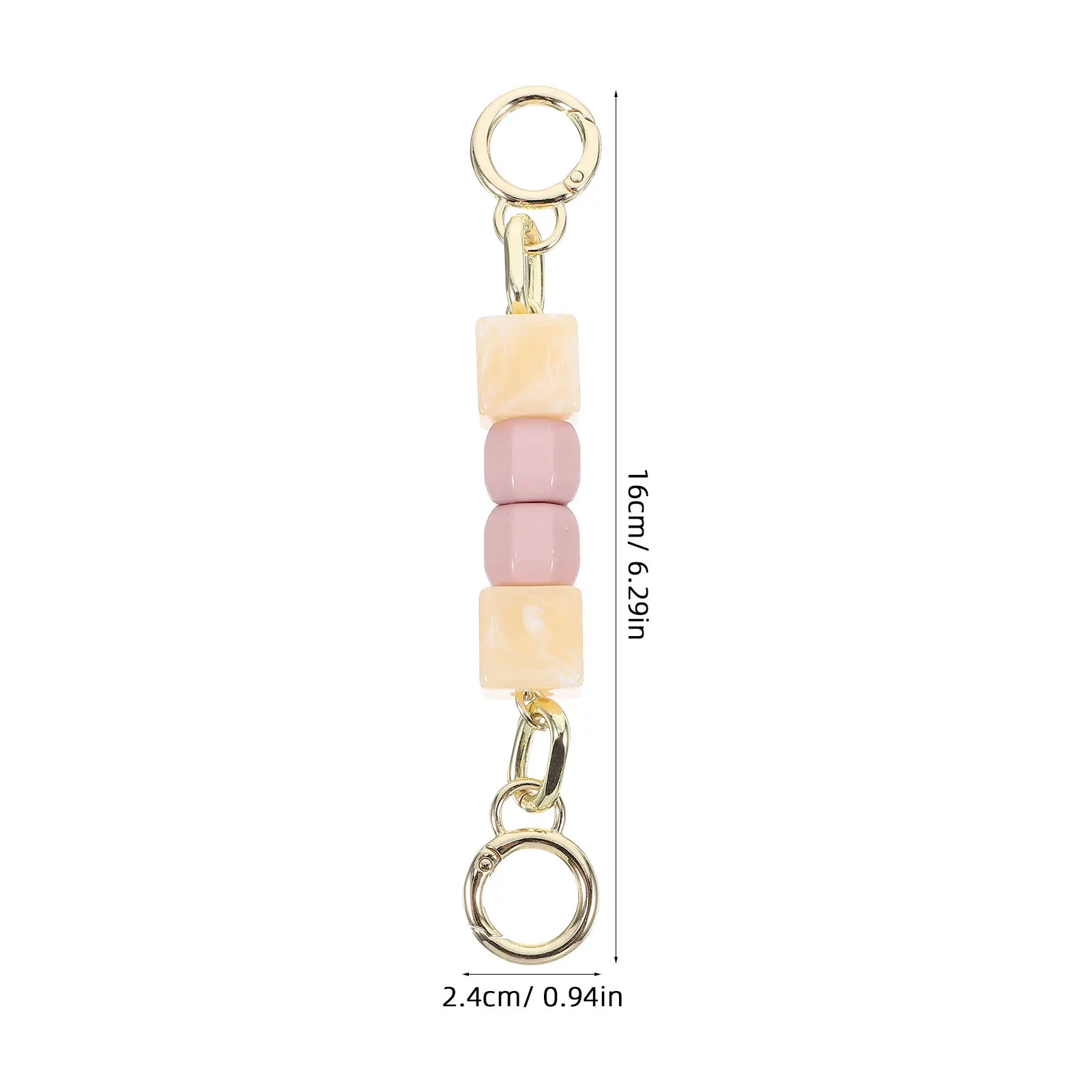 캔디 펄 연장 체인 가방 스트랩 장식용 교체용 핸드백 스트랩 숄더 스트랩 지갑 체인 피팅