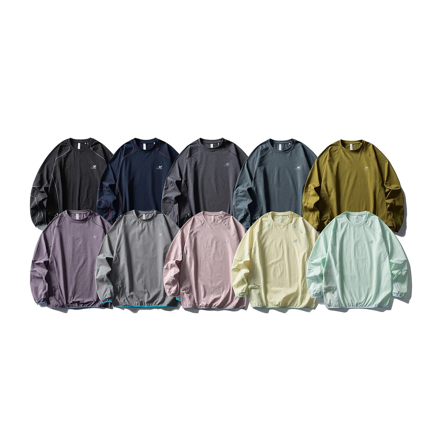 Men Women Outdoor Sport Long Sleeve Quick Dry Lightweight Sunscreen Loose Casual Track T-shirts Techwear Streetwear T Shirt