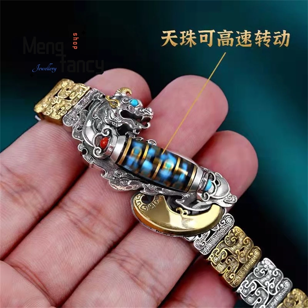

Men's Tianzhu PI Xiu Bracelet, A Retro, Individualistic And Trendy Design That Is Both Elegant And Niche In The National Trend