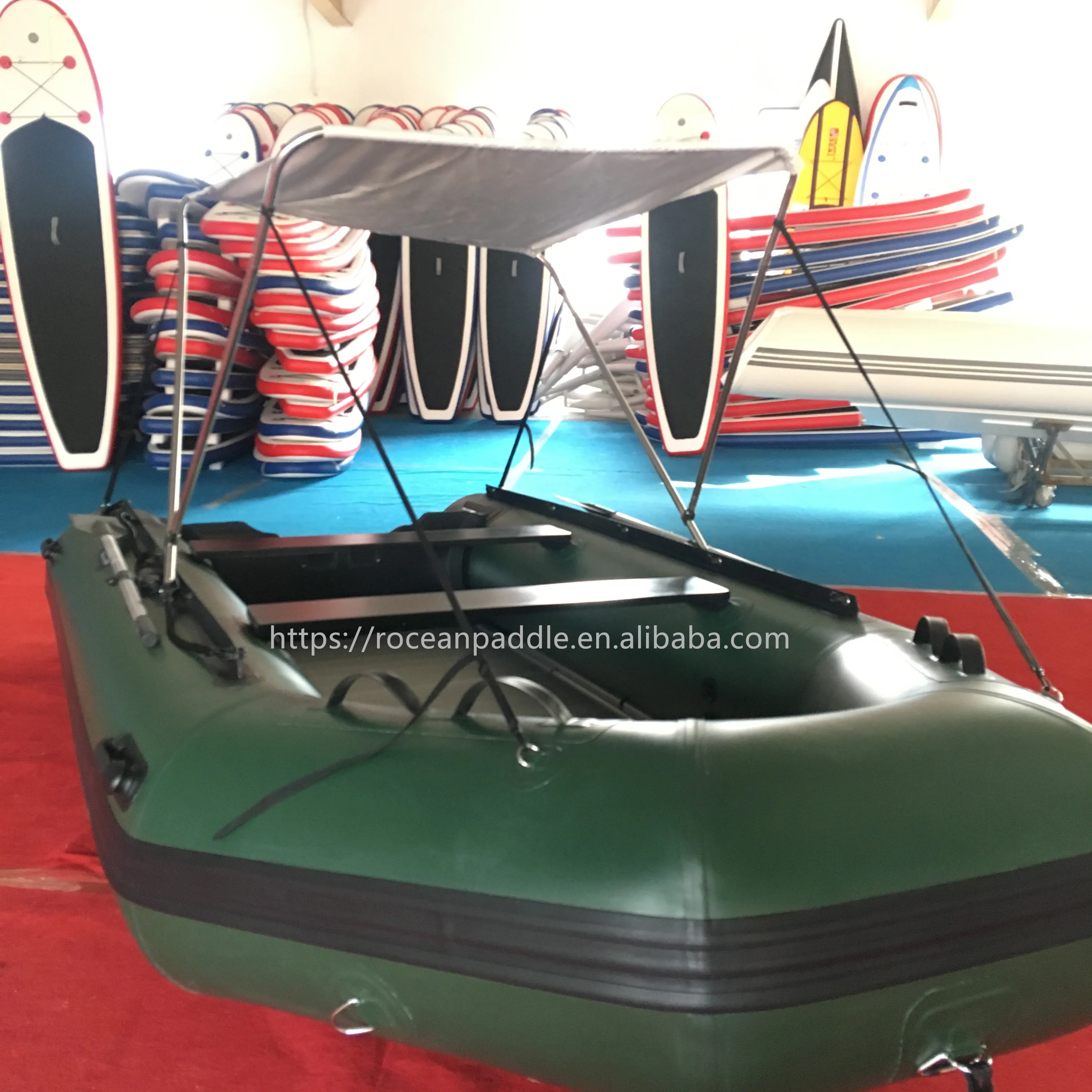 قارب مطاطي من Highfield قارب صيد صغير قارب بولي كلوريد الفينيل قابل للنفخ