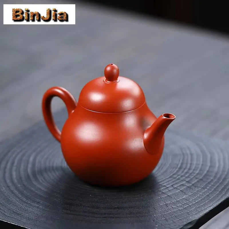 140 مللي أصيلة ييشينغ الأرجواني الطين الشاي Dahongpao الكمثرى على شكل وعاء اليدوية تصفية الجمال غلاية التقليد Puer مجموعة درينكوير هدية #5