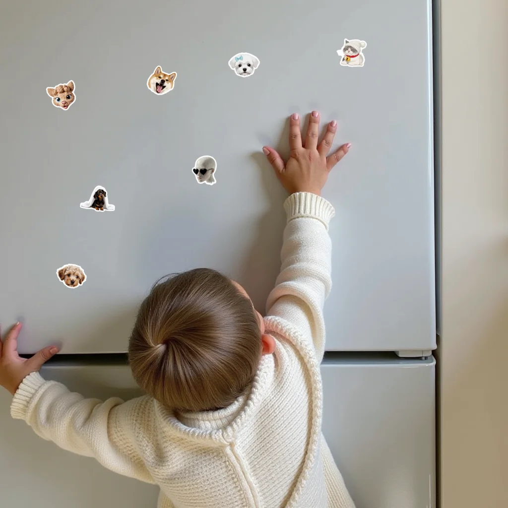 35pcs-50pcs Cartoon Cute Pets Stickers Cute Animals Stickers PVC Sticker For Laptop Luggage Scrapbook Diary