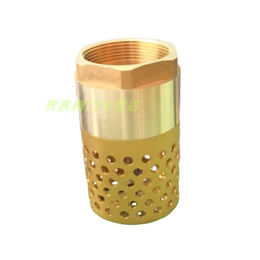 

DN25/32/40/50/65/80 1" 1-1/4" 1-1/2" 2" 3" BSP Female Brass One Way Foot Bottom Check Valve Non-return Strainer Filter Plumbing