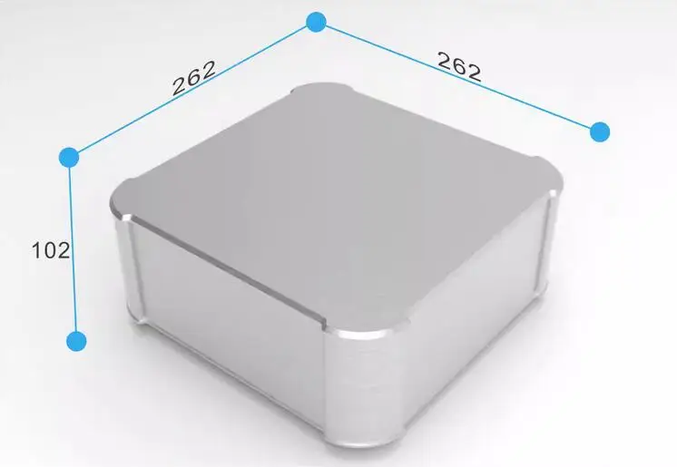 

BZ2610R Amplifier aluminum rounded chassis Preamplifier/DAC/Amp case Decoder/Tube amp enclosure box