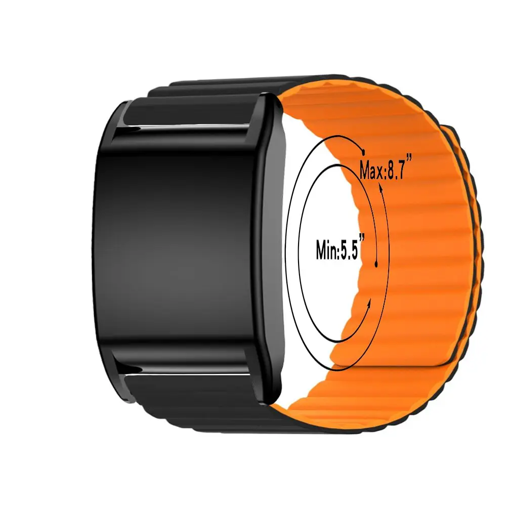 Nova banda de fitness magnética ajustável silicone esportes pulseira com caso relógio protetor rastreador cinta para whoop 4.0 das mulheres dos homens