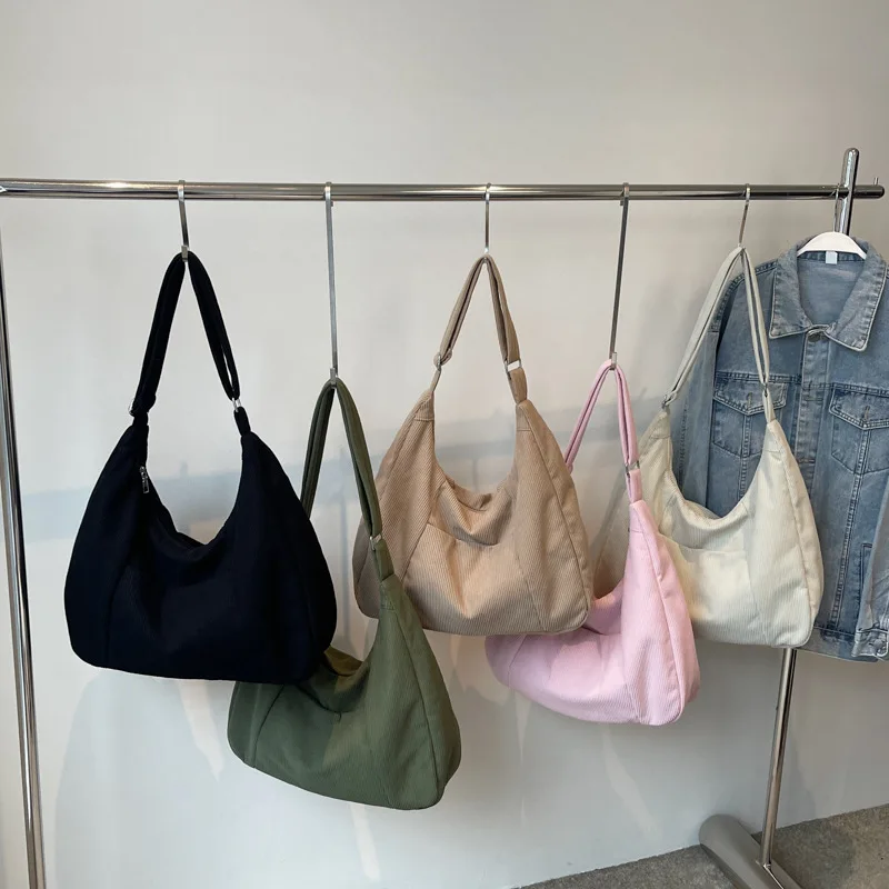 

Bloomsteps bag 2025 new model women's commuter casual shoulder bag, autumn and winter popular tote bag, solid color, simple