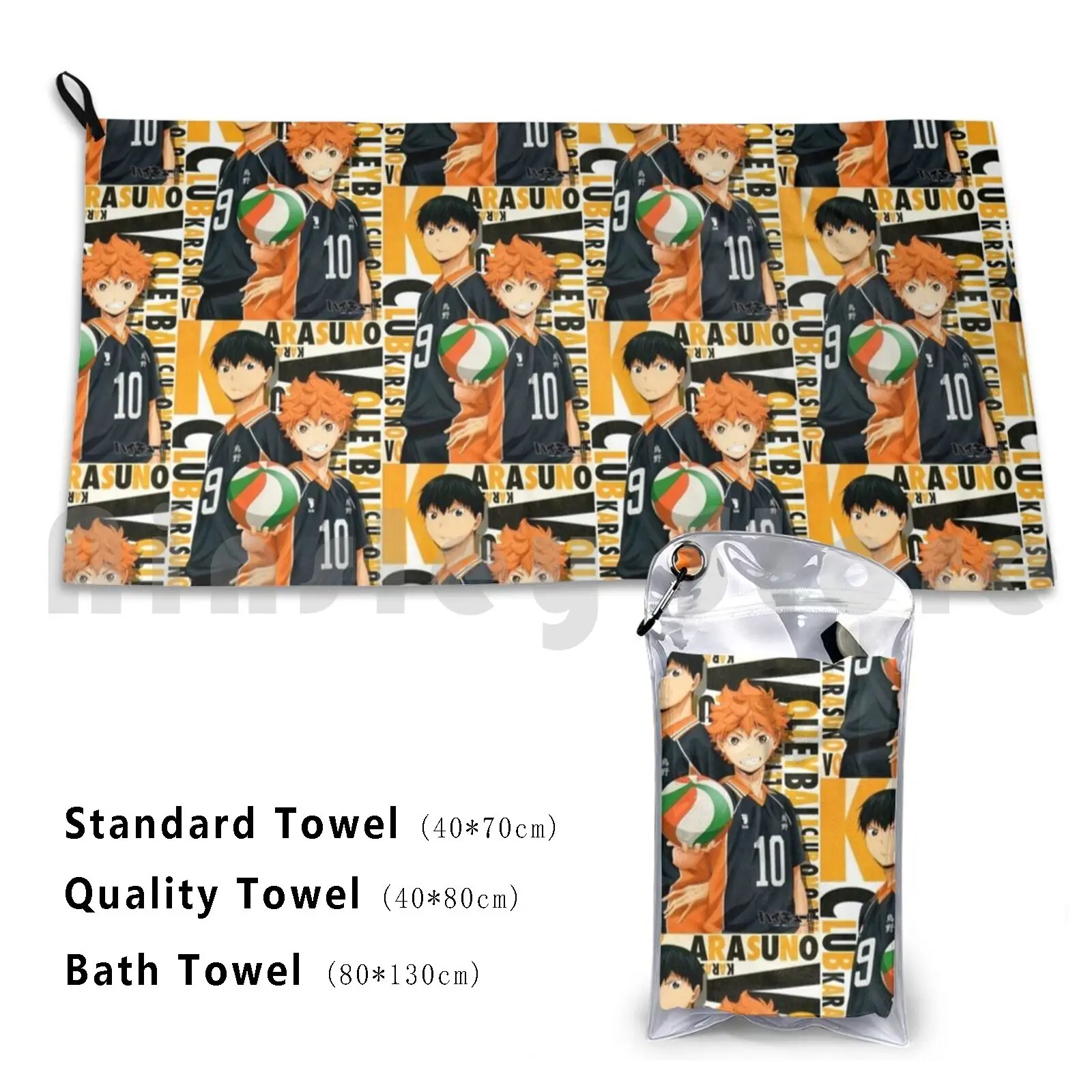 Haikyuu Bath Towel Beach Cushion 193 Haikyuu Kageyama Hinata Karasuno Tobio Anime Tanaka Yamaguchi Oikawa