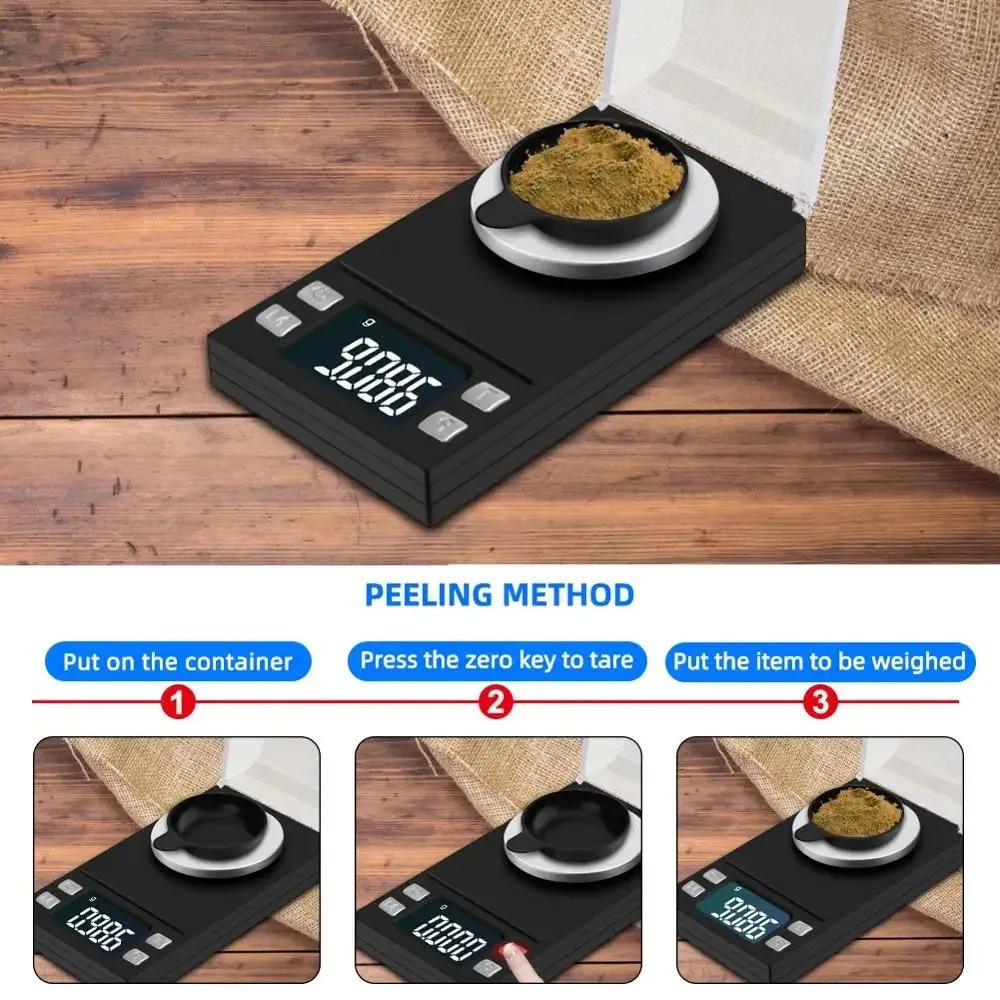 10G/50G Small Jewellery Electronic Scale Jewellery High Precision Gram Scale Mini Gold Jewellery Scale