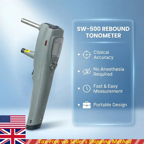 SW-500 Rebound Tonometer Handheld Ophthalmic Tonometer Intraocular Pressure Meter Bluetooth IOP Glaucoma Monitor