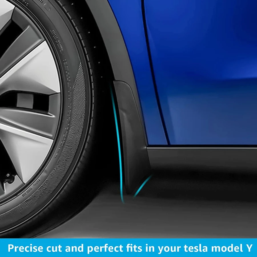 Mud Flaps for Tesla Model Y 2024 2023 - 2020 Splash Guards Matte Fender No Drilling Required Accessories Fit Model Y 5 Seater