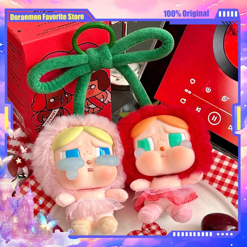 

Новая оригинальная фигурка Crybaby Crybaby Crying for Love Series, виниловая кукла с лицом, подвесная открытка, милая коллекция Love You Cherry Much, игрушка-подвеска