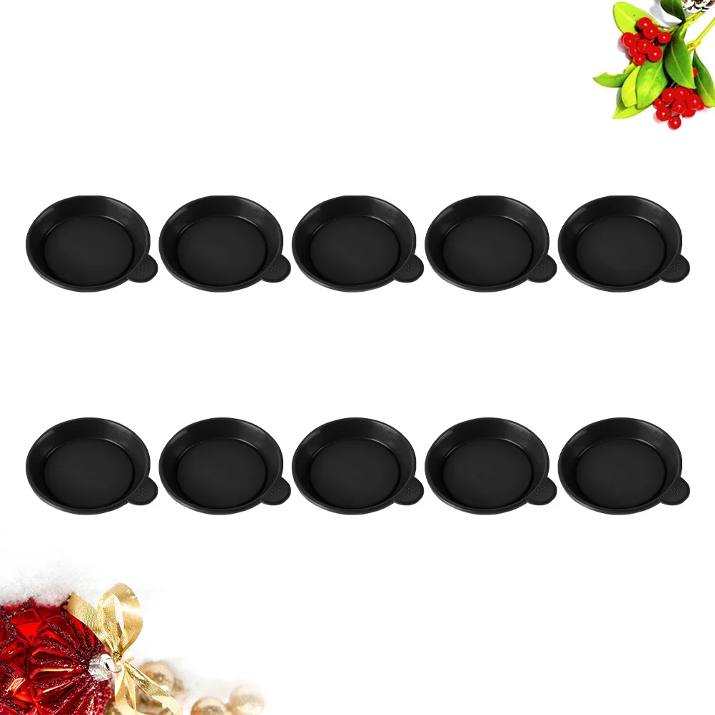 

10Pcs Plastic Plant Pot Saucer Red Round Succulent Pots Tray Garden Balcony Deep Slot Protector for Flowerpots 6.8cm Diameter