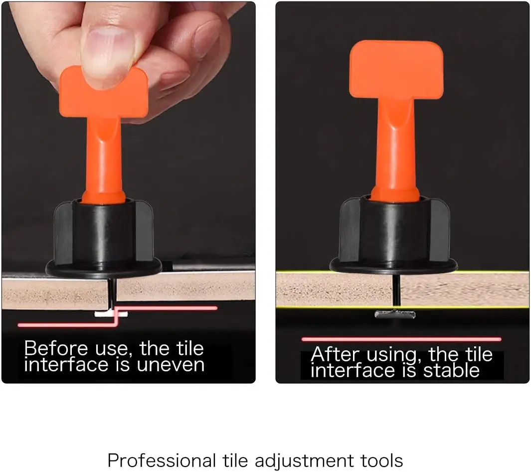 Imagem -03 - Piso Telha Nivelamento Sistema Clipes Espaçadores de Cerâmica Porcelana Leveler Kit Telha Deitado Parede Fixação Ferramentas de Construção 51204 Pcs